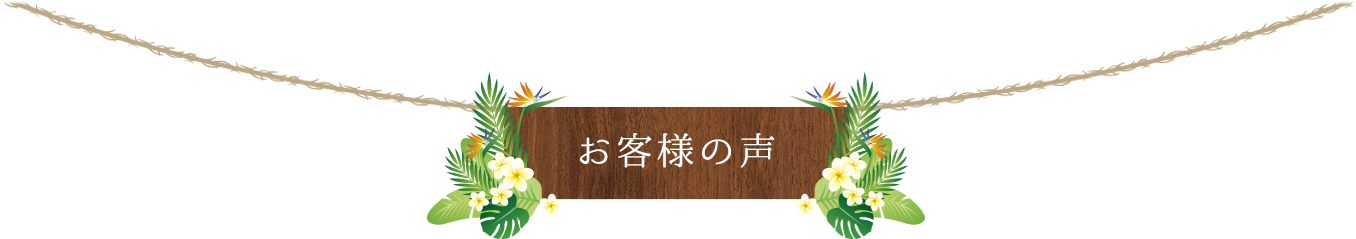 お客様の声